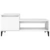 The Living Store Couchtisch Weiß 100x50x45 cm Holzwerkstoff Produktbild-Vorschau 4