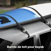 Wiltec Jeu de Barre de toit transversale Universelles Noir Voir les images du produit 2