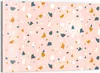 DEQORI Glasbild Echtglas 90x60 cm 'Rosa Terrazzo-Zauber' Produktbild-Vorschau 1