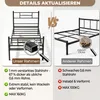 Metallbett Bettgestell 90 x 200 cm, Bettrahmen mit Produktbild-Vorschau 14