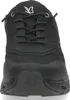 A close-up front view of a black hiking shoe. Produktbild-Vorschau