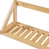 A close-up view of a wooden shelf. Produktbild-Vorschau