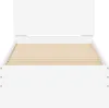 A white bed frame with wooden slats. Náhľad obrázku produktu