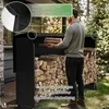 VOUNOT® Kaminholzregal Aussen aus Metall mit wasserdichte Produktbild-Vorschau 4