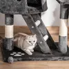 Pawhut Tiragraffi per gatti, albero da arrampicata, altezza Anteprima dell’immagine prodotto 8