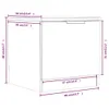 vidaXL Nachttische 2 Stk. Betongrau 40x39x40 cm Produktbild-Vorschau 8