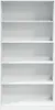 An empty white bookshelf. Produktbild-Vorschau