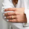 9K Goldring für Damen von Unique mit weißen Zirkonia Produktbild-Vorschau 6