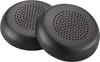 Two black ear cushions for headphones are shown against a white background. Voir les images du produit