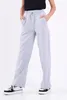 COMEOR pantaloni da jogging da donna a gamba larga (grigio Anteprima dell’immagine prodotto 3