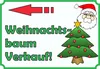 Verkaufsschild Schild Weihnachtsbaum links A5 Rückseite Produktbild-Vorschau 1