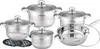 Cheffinger® Edelstahl Topfset 12 teilig für alle Herdarten Produktbild-Vorschau 1