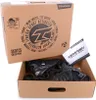 A cardboard box containing a pair of inline skates. The box is open, and the skates are partially visible inside. An instruction booklet is also present. Podgląd zdjęcia produktu