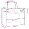vidaXL Toaletný stolík so zrkadlom biely 100x45x76 cm Náhľad obrázku produktu 8