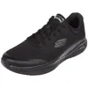 A black Skechers Arch Fit shoe is shown from a side angle against a white background. Produktbild-Vorschau