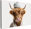 Wanddeko 120x80 cm - BadezimmerSchottisches Hochlandrind Produktbild-Vorschau 1