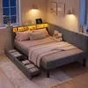 UnboxG Polsterbett 140x200 cm mit Lattenrost, Samtbett mit Produktbild-Vorschau 7