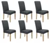 Stuhlhusse 6er Pack - Dunkelgrau - Universal - Stretch - Produktbild-Vorschau 9