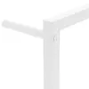 vidaXL Portasciugamani bianco 60x10x116 cm in acciaio Anteprima dell’immagine prodotto 5