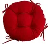 Stuhlkissen, Rundes Stuhlkissen, Sitzkissen, Rot, 35x8cm, Produktbild-Vorschau 3