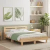 vidaXL Bettgestell mit Kopfteil Sonoma-Eiche 150x200 cm Produktbild-Vorschau 2