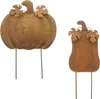 FRANK FLECHTWAREN Herbststecker Kürbis, 2er Set, Metall, Produktbild-Vorschau 1