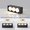 ZMH LED Deckenleuchte Schwarz Aufbauspot 3 Flammig Produktbild-Vorschau 3