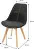 ML-Design 4er Set Esszimmerstühle mit Rückenlehne, Schwarz, Produktbild-Vorschau 7