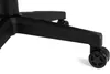 Close-up of the base and wheels of a black office chair. Produktbild-Vorschau