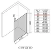 CERANO - Box doccia Walk-in Onyx Top Round L/P - 8 mm - Anteprima dell’immagine prodotto 4