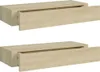 vidaXL Wandregale mit Schubladen 2 Stk. Eichen-Optik Produktbild-Vorschau 10