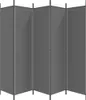 A gray, folding room divider or screen is presented in a studio shot against a white background. Anteprima dell’immagine prodotto