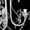 vidaXL Lustre Lampe suspendue cristal Lampe lustre blanc Voir les images du produit 3