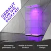 Vitrina de vidrio INONEFT con iluminación LED, puertas Vista previa de la imagen del producto 7