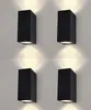 Ledvion 4er Set LED Wandlampe IP54 35W GU10 schwarz dimmbar Produktbild-Vorschau 1
