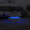 Couchtisch mit LED-Leuchten Weiß 50x50x40 cm Produktbild-Vorschau 4