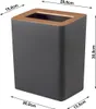 Yamazaki Papierkorb klein 30cm modern klein schmal mit Produktbild-Vorschau 6