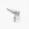 A 3D render of a clear plastic cleaning tool on a white background. Produktbild-Vorschau