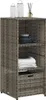 vidaXL Gartenschrank Grau 50x55x115 cm Poly Rattan Produktbild-Vorschau 4