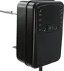 A close-up, side view of a black electric rotisserie motor unit with a metal spit rod extending from the left. Náhľad obrázku produktu