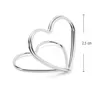 Tischkartenhalter Herzen Silber 10 Stück 2,5 cm für Hochzeit Geburtstag Fotohalter Silberhochzeit Tischdeko Taufe Jugendweihe Kommunion Tisch-Deko Dekoration Zubehör Anteprima dell’immagine prodotto