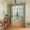 Lot de 2 rideaux en voile semi-transparent aspect lin, avec Voir les images du produit 10