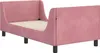 vidaXL Kinderbettgestell mit Kopfteil Rosa 80 x 160 cm Samt Produktbild-Vorschau 4
