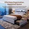 Letto contenitore INONEFT, 140x200 cm, letto con spazio Anteprima dell’immagine prodotto 8