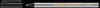 A close-up shot of a black and silver pen on a black background. Produktbild-Vorschau