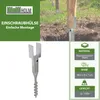 6x U-Profil Bodenhülse zum Einschrauben 8x8 cm 67,5 cm Produktbild-Vorschau 2