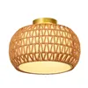 Lampada da soffitto in rattan intrecciato a mano stile Anteprima dell’immagine prodotto 12