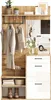 Sweiko 100x38.5x190cm Ensemble de vestiaires avec miroir, Voir les images du produit 13