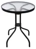 Gartentisch 60 cm Tisch aus gehärtetem Glas für Garten, Produktbild-Vorschau 7