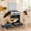 Heinner HFSC-S65MIXFD-SL, Vrijstaand fornuis, Wit, Productafbeelding-voorbeeld 11